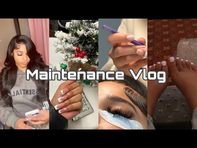 Maintenance Vlog | hair, nails, lashes, pedicure & more