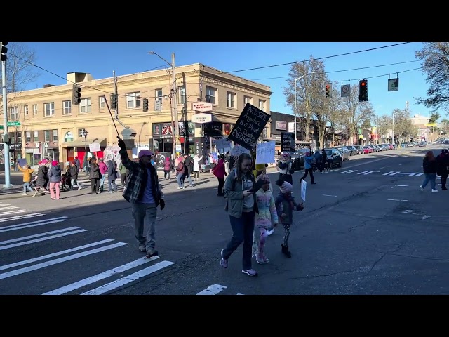 People's Protest in West Seattle Junction