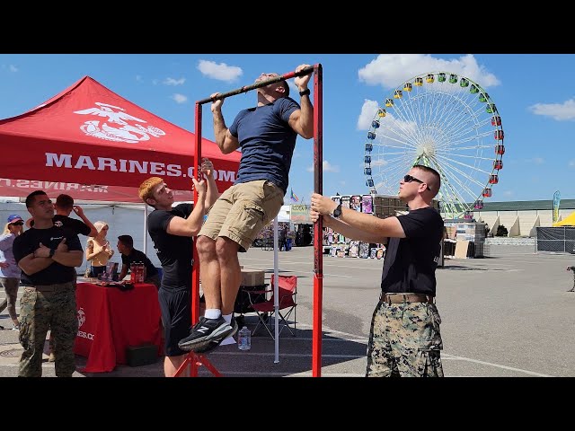 27 Marine pull-ups Oklahoma State Fair 2021