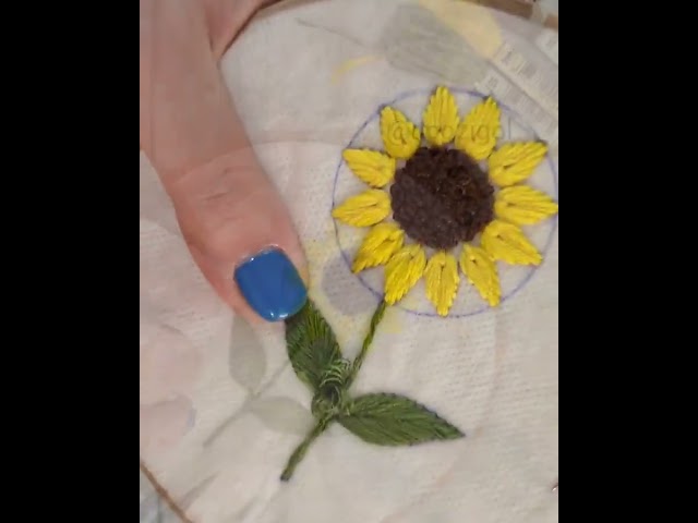 Bordado Livre Para Iniciantes | Tutorial Flores 🧵💖#bordadolivre #embroidery