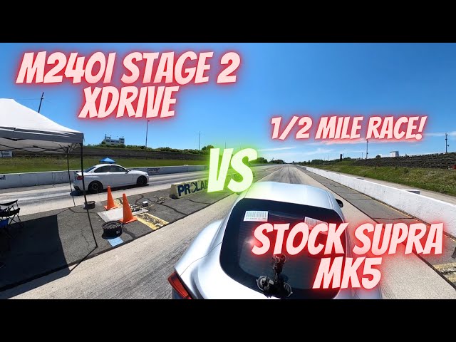 Drag Race BMW M240i VS Supra MK5