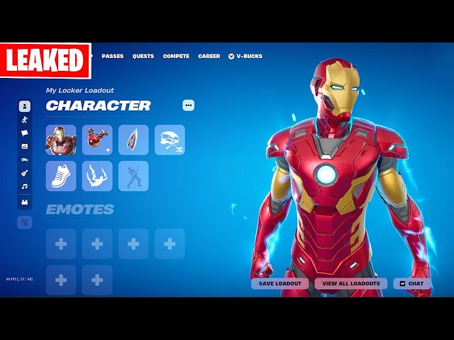 Fortnite Leaked NEW IRON MAN Skin early showcase