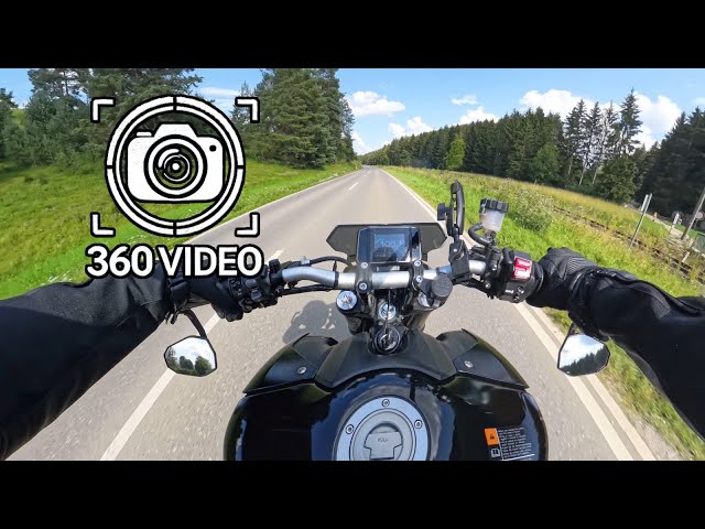 360 degree video on motorcycle