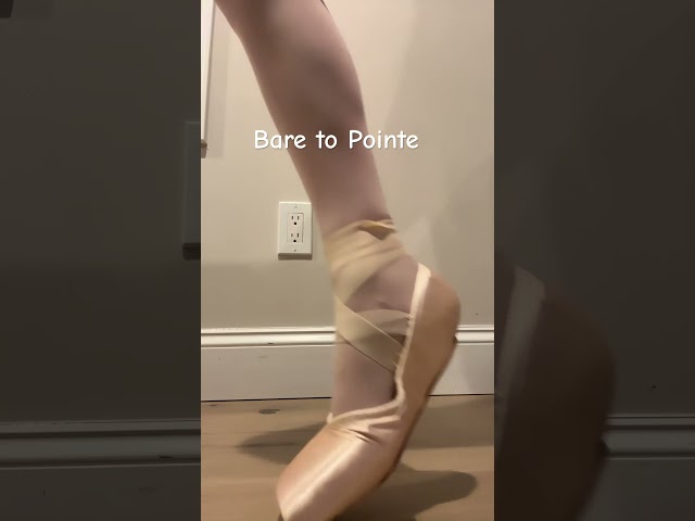 Bare to pointe!! #pointe #pointeshoes #ballet #ballerina #trend #viral