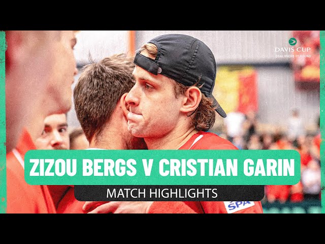 Zizou Bergs v Cristian Garin | Belgium v Chile | 2025 Davis Cup Qualifiers Match Highlights