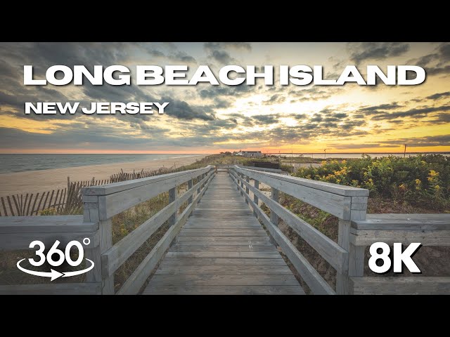 Long Beach Island, New Jersey | Aerial Drone Footage | Immersive 8K 360°