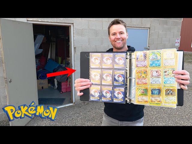 WE FOUND HIS 20 YEAR OLD POKEMON CARDS!