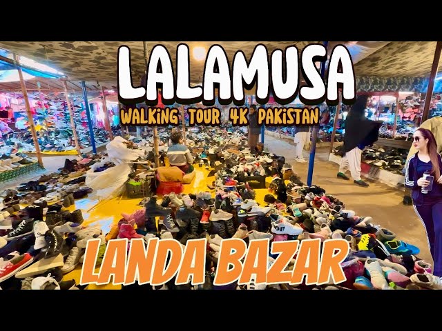 WALKING IN LANDA BAZAR LALAMUSA : 4K WALKING TOUR 60FPS PAKISTAN : TRAVEL VLOG PAKISTAN 2025