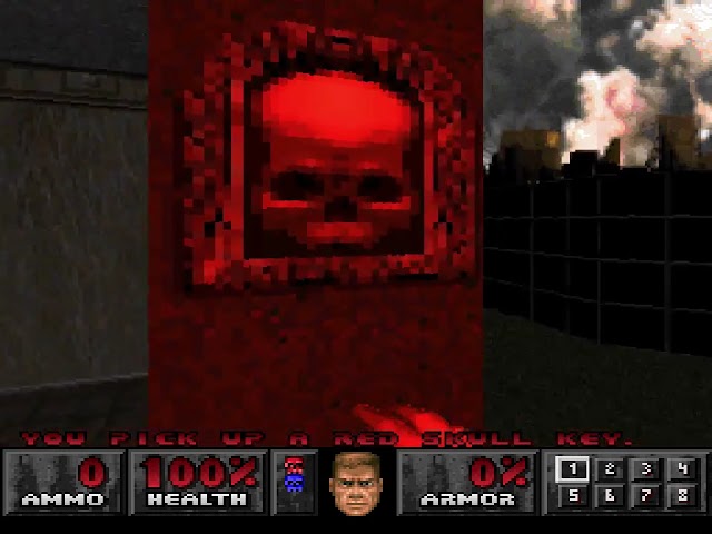 PS1 / PSX Doom: Fourth secret exit, method 1