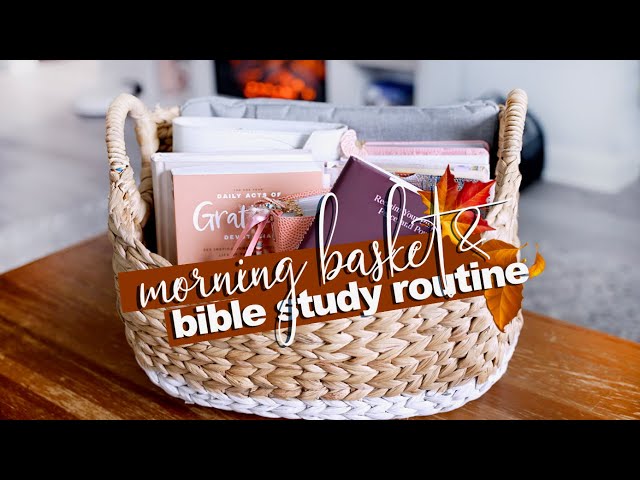 🍁🍂🧺 QUIET TIME BIBLE STUDY BASKET, ESSENTIALS & DAILY ROUTINE // THE AUTUMN EDITS…