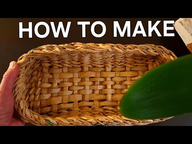 #HOW TO MAKE BREAD BASKET FROM WASTEPAPER.