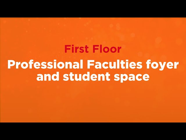 Professional Faculties foyer and student space