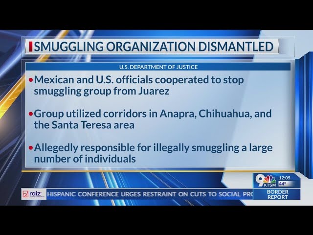 US, Mexico dismantle smuggling organizations