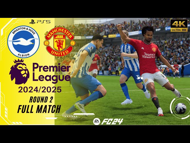 FC 24 - Brighton vs. Man United ft Zirkzee  | Premier League 24/24 | Round 2 | Full Match | PS5™[4K]