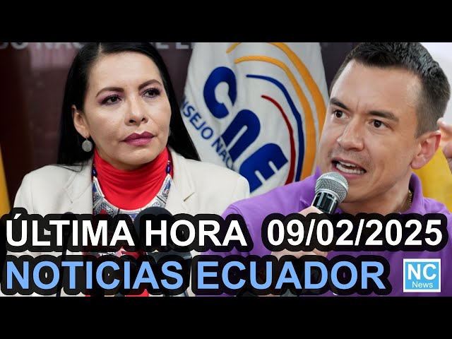 Noticias de Ecuador Hoy 09 de Febrero del 2025 Última Hora ¡Información Veraz! Infracción Electoral