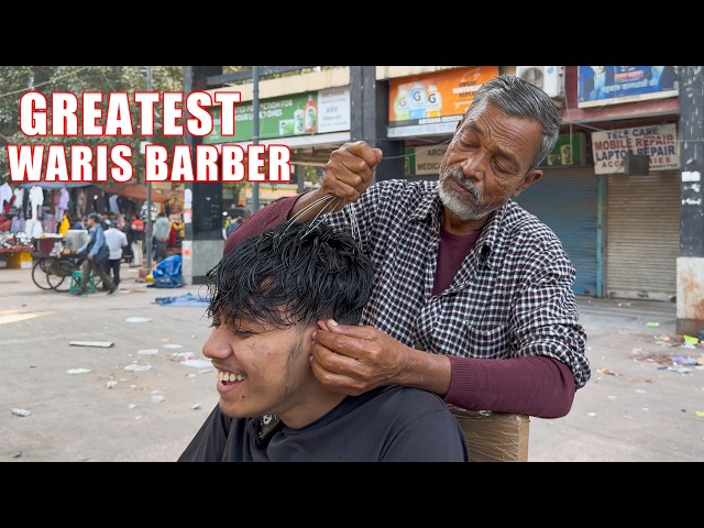 The Best Cosmic Massage 💫 | Amazing Head massage | 50 Years Experience | Mohammad Waris Barber