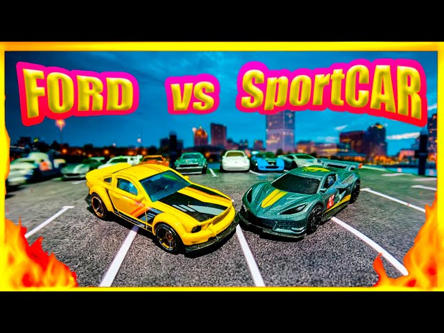 Ford VS Sports Car ! Diecast Cars Racing