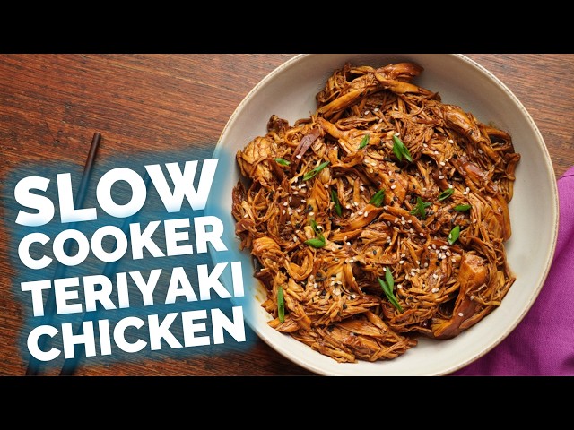 The Easiest 6-Ingredient Slow Cooker Chicken Teriyaki Chicken You'll Ever Make