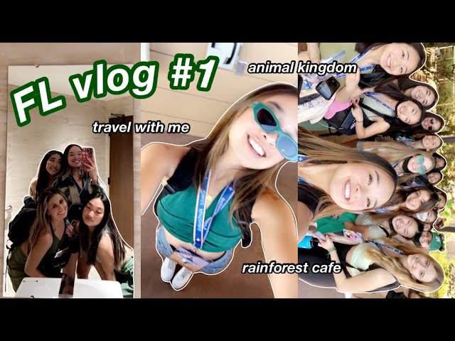 travel with me to ORLANDO, rainforest cafe, & animal kingdom | FL vlog #1