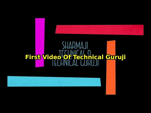 First Video of Technical Guruji | Journey of Tech Unboxing | Simplicity Meets Technology