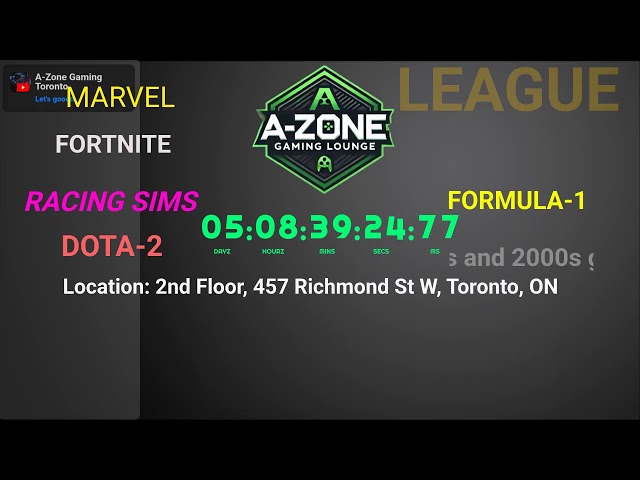 A-Zone Gaming Toronto Launch Countdown!