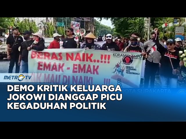 Kawal Pemilu 2024 - Demo Kritik Keluarga Jokowi di Balaikota Surakarta