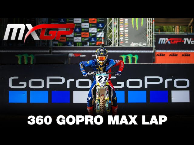 360 GoPro MAX Lap with ARMINAS JASIKONIS - MXGP of Riga 2020 #motocross