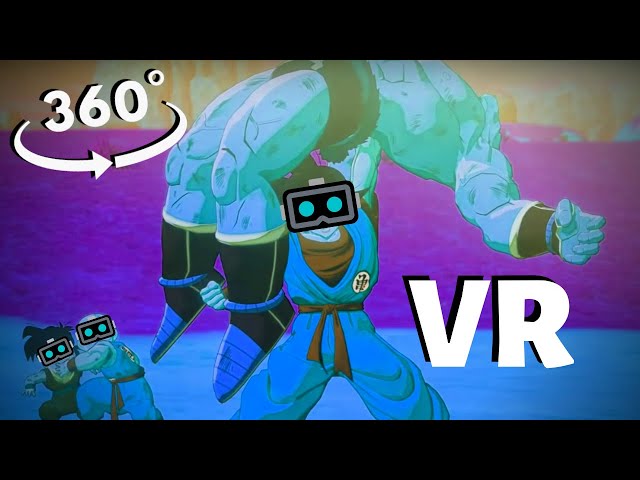 Goku VS Nappa VR 360° BOSS FIGHT Dragon Ball Z: Kakarot Gameplay English Virtual Reality Video