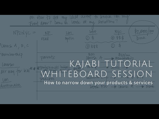 Kajabi Tutorial: How to Easily Narrow Down Your Products & Services