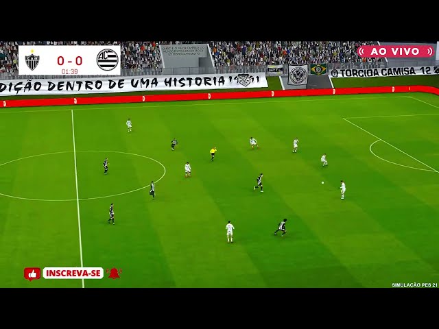 ATLÉTICO-MG X ATHLETIC CLUB  AO VIVO COM IMAGENS | CAMPEONATO MINEIRO 2025 JOGO HOJE | PES21