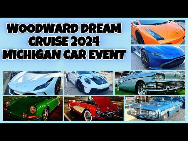 Woodward dream cruise THE BIGGEST CAR CRUISE IN MICHIGAN!!!!🏎️🤯2024