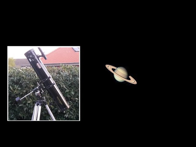 Saturn mit Saturnringe durch Teleskop beobachten & fotografieren –Tolle Aufnahme vom Saturn Planeten