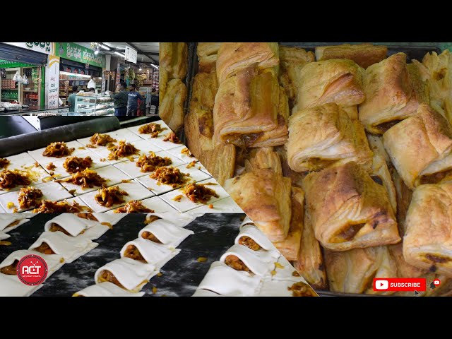 Live Veg Puff Making in Indian Bakery | veg Puff | Indian Street Food| Krishna Bakery|Chamarajanagar