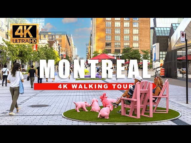 🇨🇦 Montreal Walking Tour - Quartier des Spectacles [4K HDR/60fps]