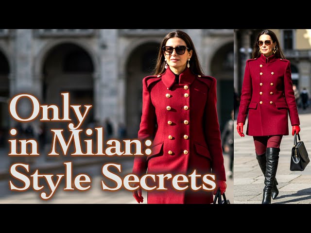 Milan Street Fashion 2025: Why Italians Dress Better. A beautiful winter outerwear