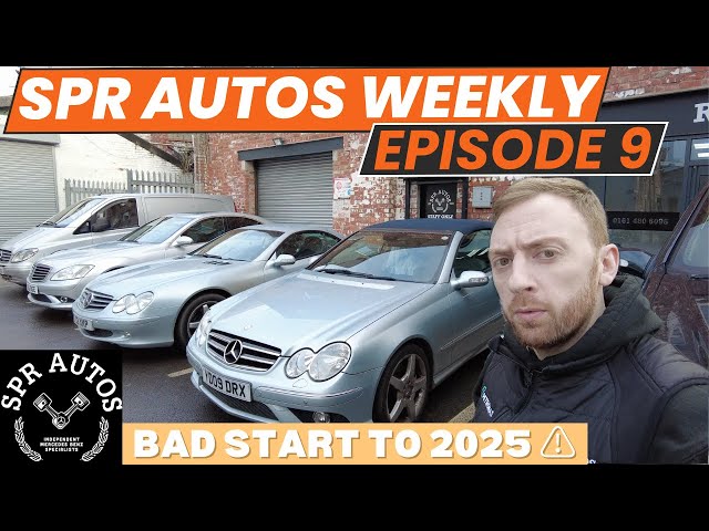 SPR Autos weekly vlog EP9! ⚠️DISASTER⚠️ FIRST WEEK BACK IN 2025!  lots of common Mercedes repairs.