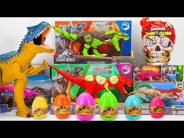 Jurassic World Unboxing Review Dino Collection T-rex Triceratops Brachiosaurus Ankylosaurus ASMR