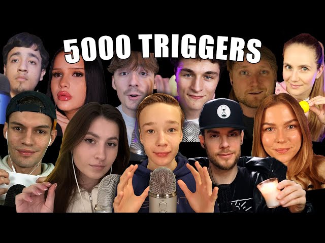 ASMR 5,000 TRIGGERS WITH FRIENDS | Epic 500k Special Collab