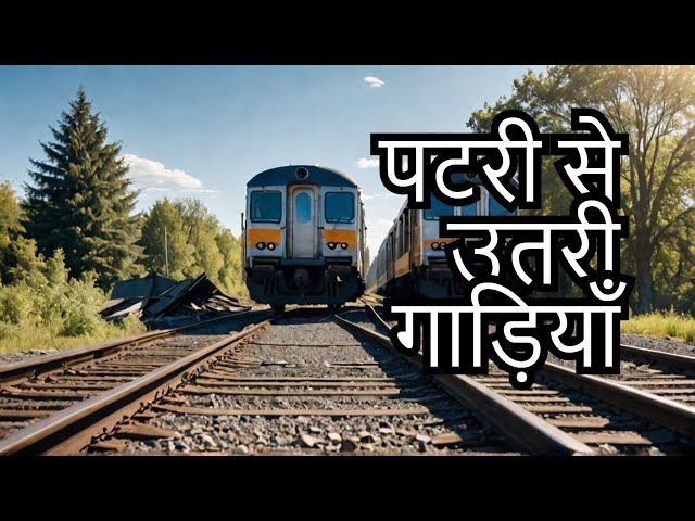 #Fatehpur : दो माल गाड़ियों में टक्कर, गार्ड डिब्बा और इंजन पटरी से उतरे। #IndianRailways #railway