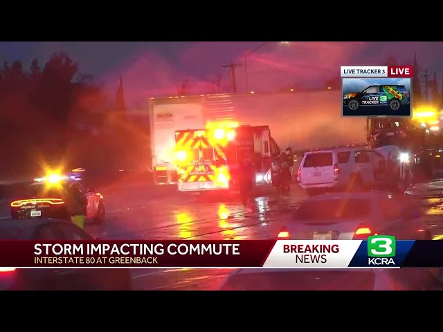 Heavy delays on Interstate 80 in Sacramento after big rig crash