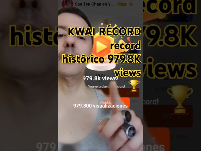 KWAI RÉCORD 🏆 gracias a todos superé otro record histórico 979.8K views @SanTenChan #santenchan