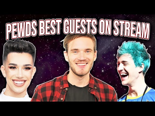 PEWDIEPIE'S BEST GUESTS ON STREAM ! w/ James Charles, Ninja & Jack Black