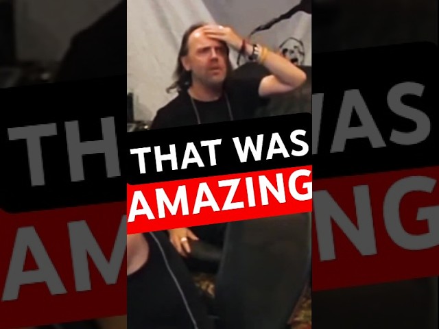 JAMES HETFIELD SURPRISES LARS ULRICH PLAYING AN AMAZING GUITAR RIFF #METALLICA #shorts