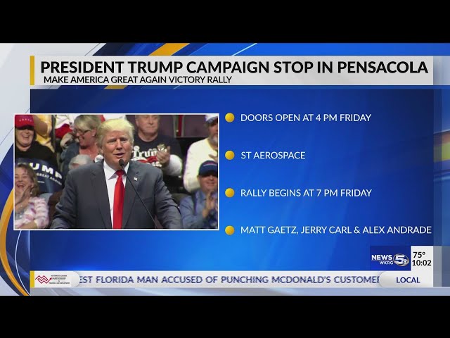 CONFIRMED: President Trump holding MAGA Rally in Pensacola Friday