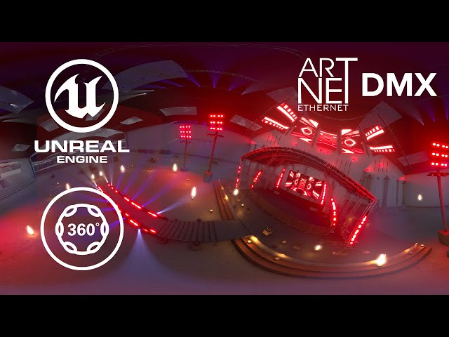 360 Degree Unreal Engine Dmx Show Resolume Artnet NDI Spout!.. MatrixPRO Tech Channel.