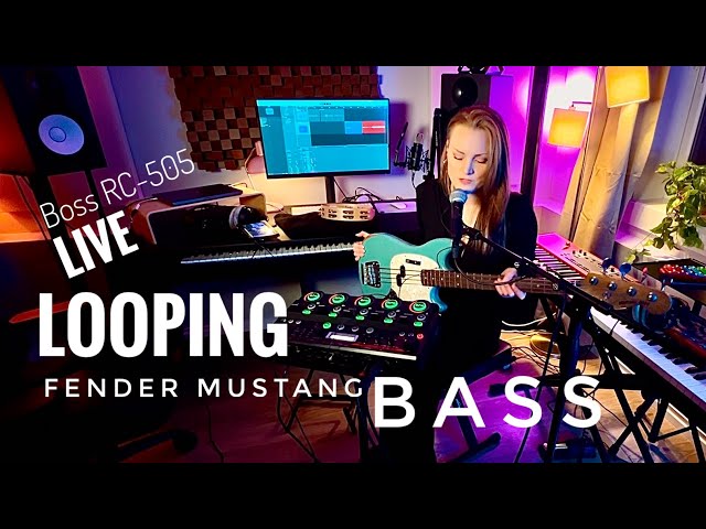 Live Looping with my Fender Mustang Bass | Original song "Think Twice"