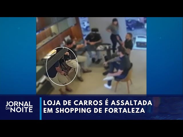 Criminosos fazem arrastão em loja de carros em Fortaleza | Jornal da Noite