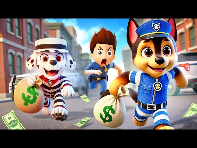 CHASE x MARSHALL Escape Prison With Money? Very Funny Story | Paw Patrol Ultimate Rescue | Rainbow 3