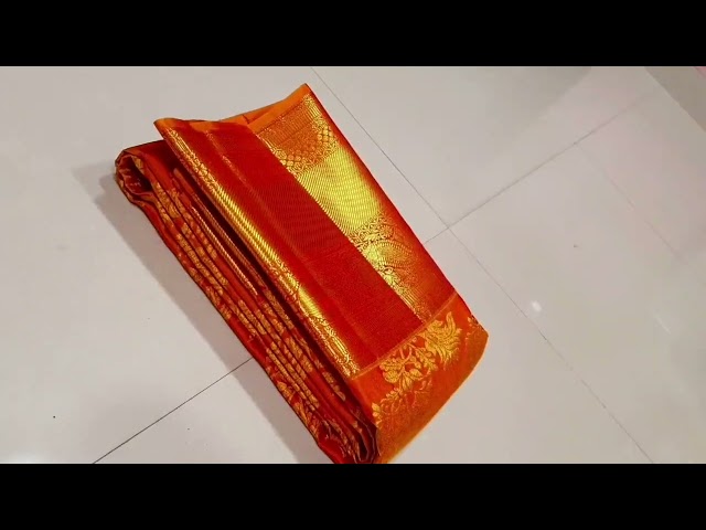 Pure Silk Tissue 4D Edge To Edge Border Handmade Brocade Border Meenakari 3D Effect Kanchivaram