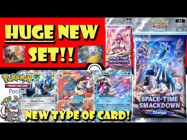 HUGE New Pokémon TCG Pocket Set Revealed! Space-Time Smackdown! New Type of Card! (Pokémon TCG News)